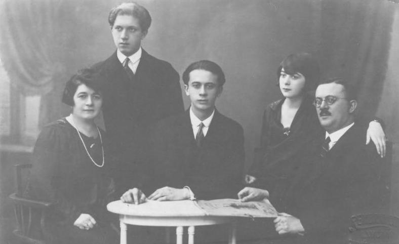 Beer met ouders enPhoto Papa and Family