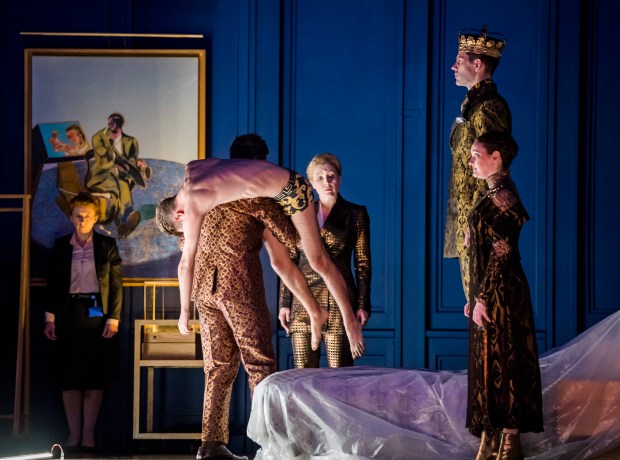 Embargo on image use until 9.45pm on 10-05-18.LESSONS IN LOVE AND VIOLENCE Ð Image restrictions 

Dear All

The production of Lessons in Love and Violence features four reproductions of paintings by Francis Bacon.  

Use of photography that include Bacon works will need to be approved by the Estate of Francis Bacon except for editorial use by press photographers, however, all photographers need to be aware that the set includes the Bacon reproductions and they can only use images (or footage) in accordance with the fair dealing exceptions in the Copyright, Designs and Patents Act 1988, Section 30.

Images can therefore be used in news items and reviews relating to this production, but for no other purpose. No photographs containing any of the reproductions of Francis Bacon images are allowed to be lodged with any photo library.